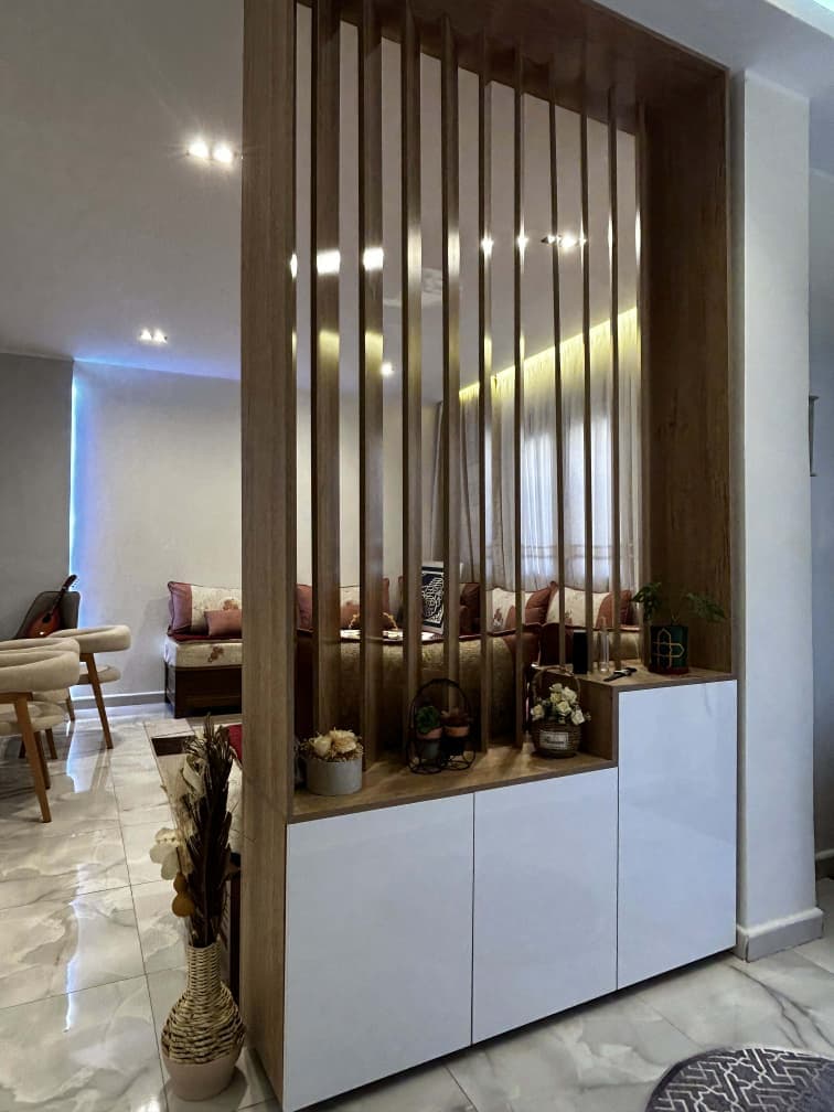 Decorative Wood Slat Divider